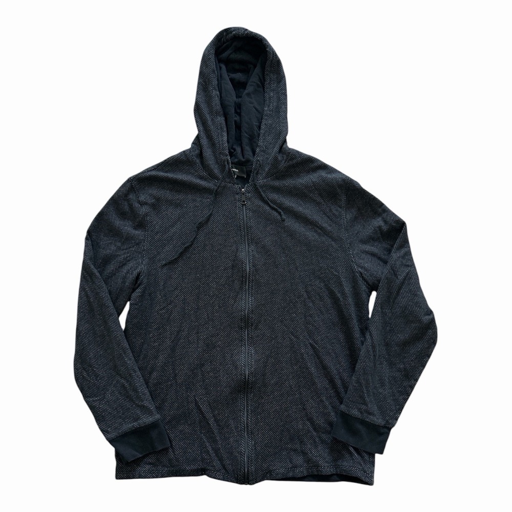 Vince Full Zip Dark Black Men's Jacket Size Large